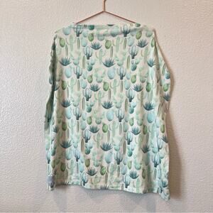 Cooper Pearl Multi-Use Cover Cactus Succulent Print green cream